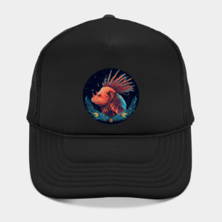 Lionfish in Ornament, Love Fishes Hat