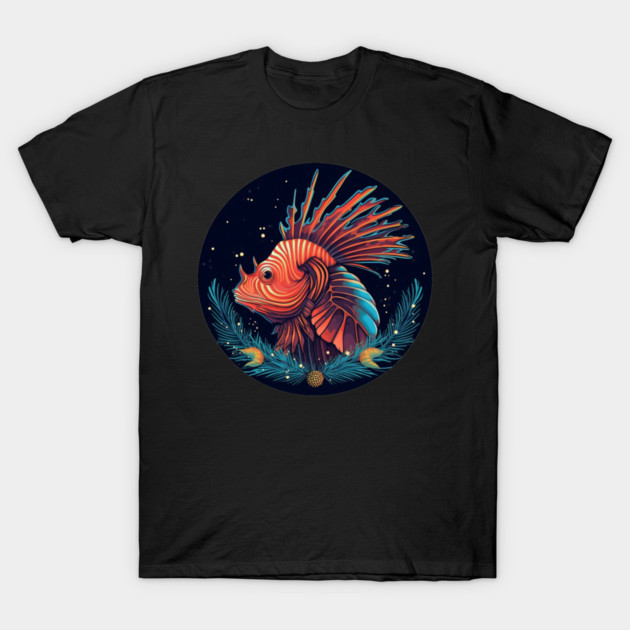 Lionfish in Ornament, Love Fishes T-Shirt by logiamerch