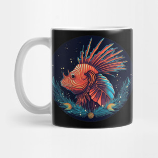 Lionfish in Ornament, Love Fishes Mug