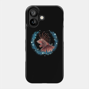Lionfish in Ornament, Love Fishes Phone Case