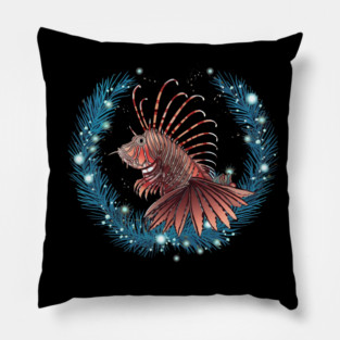 Lionfish in Ornament, Love Fishes Pillow