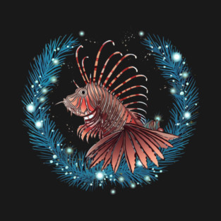 Lionfish in Ornament, Love Fishes T-Shirt