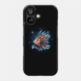 Lionfish in Ornament, Love Fishes Phone Case