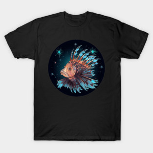 Lionfish in Ornament, Love Fishes T-Shirt