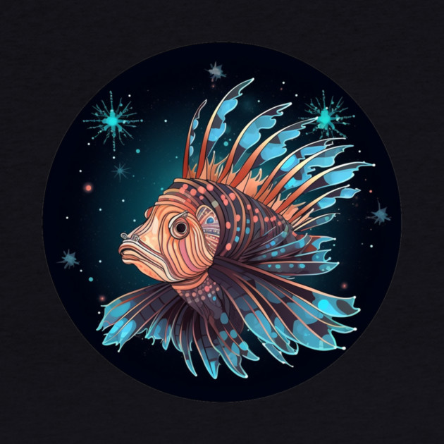 Lionfish in Ornament, Love Fishes by logiamerch