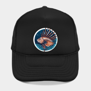 Lionfish in Ornament, Love Fishes Hat