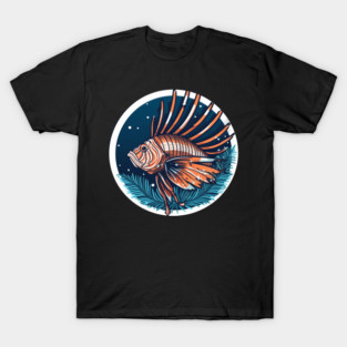Lionfish in Ornament, Love Fishes T-Shirt