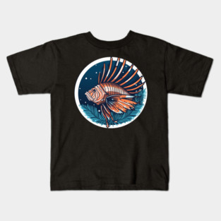Lionfish in Ornament, Love Fishes Kids T-Shirt