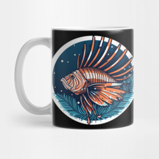 Lionfish in Ornament, Love Fishes Mug