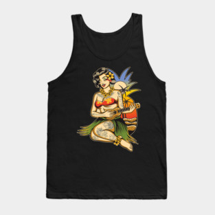 Hawaiian girl Tank Top