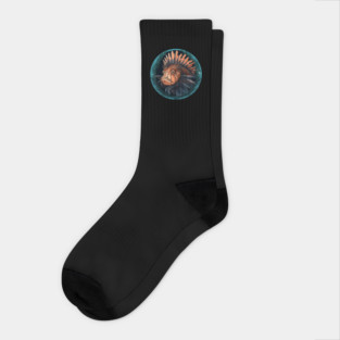 Lionfish in Ornament, Love Fishes Socks