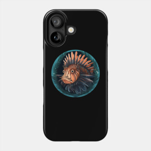 Lionfish in Ornament, Love Fishes Phone Case