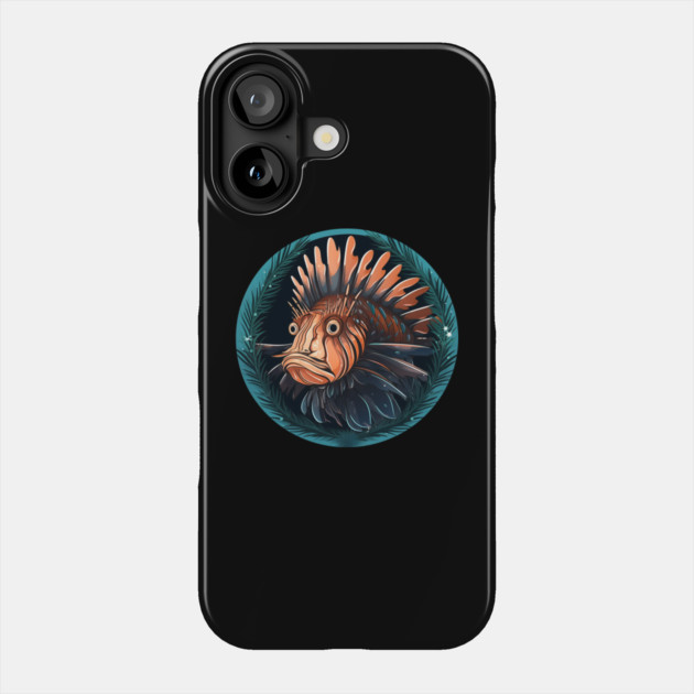 Lionfish in Ornament, Love Fishes Phone Case by logiamerch