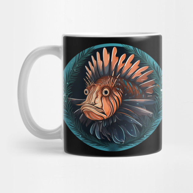 Lionfish in Ornament, Love Fishes by logiamerch