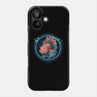 Lionfish in Ornament, Love Fishes Phone Case