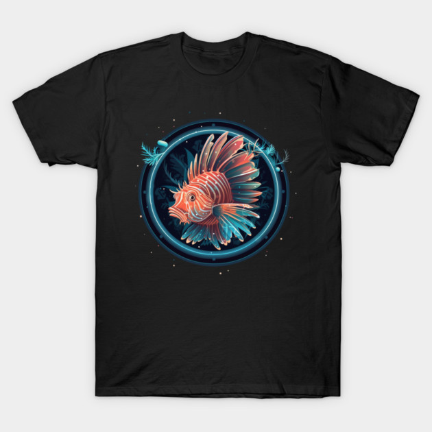 Lionfish in Ornament, Love Fishes T-Shirt by logiamerch