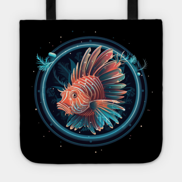 Lionfish in Ornament, Love Fishes Tote by logiamerch