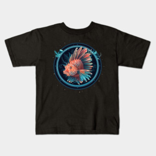 Lionfish in Ornament, Love Fishes Kids T-Shirt