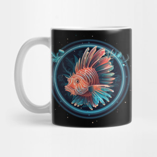 Lionfish in Ornament, Love Fishes Mug