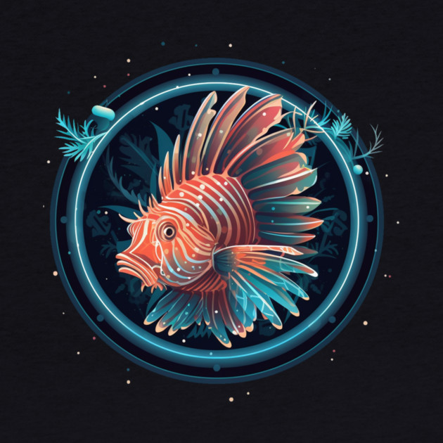 Lionfish in Ornament, Love Fishes by logiamerch