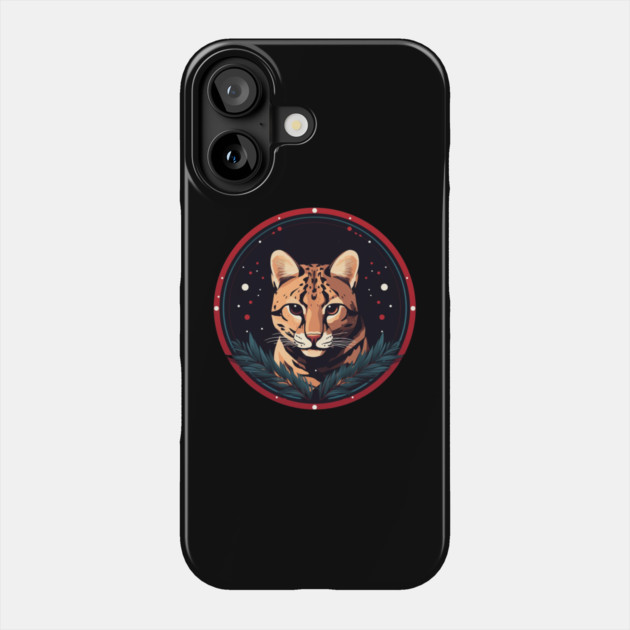 Ocelot in Ornament, Love Cats Phone Case by logiamerch