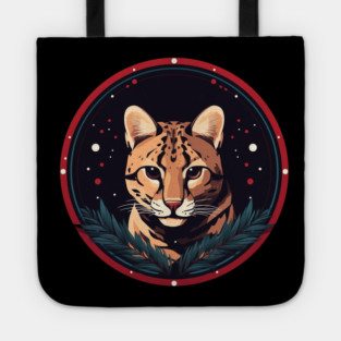 Ocelot in Ornament, Love Cats Tote