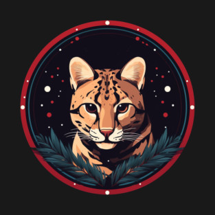 Ocelot in Ornament, Love Cats T-Shirt