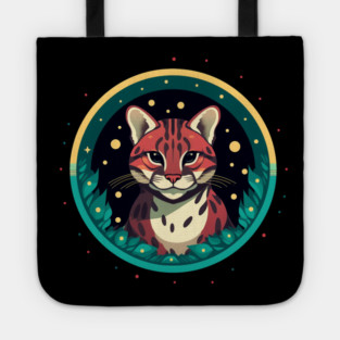 Ocelot in Ornament, Love Cats Tote