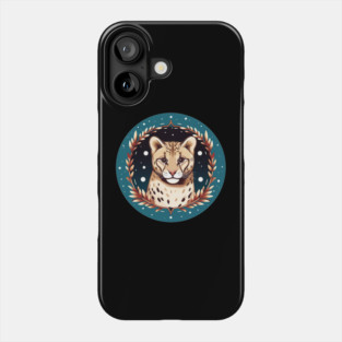 Ocelot in Ornament, Love Cats Phone Case