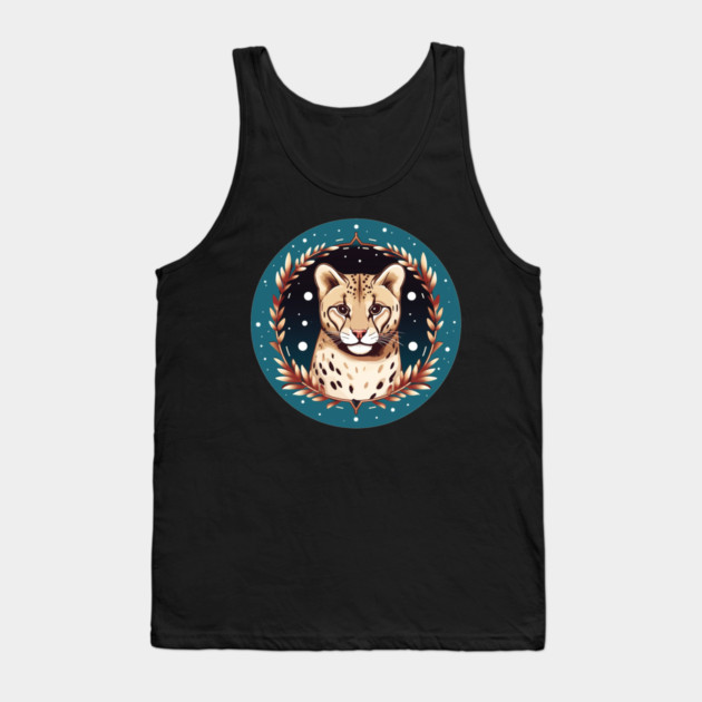 Ocelot in Ornament, Love Cats Tank Top by logiamerch