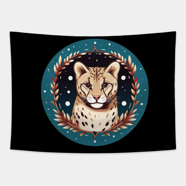 Ocelot in Ornament, Love Cats Tapestry by logiamerch
