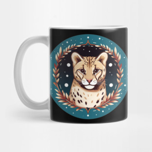 Ocelot in Ornament, Love Cats Mug