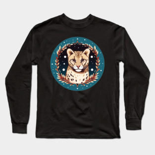 Ocelot in Ornament, Love Cats Long Sleeve T-Shirt