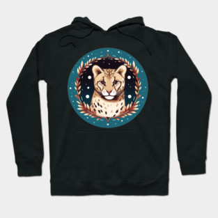 Ocelot in Ornament, Love Cats Hoodie
