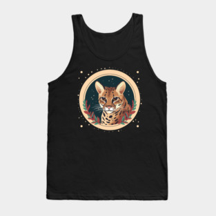 Ocelot in Ornament, Love Cats Tank Top