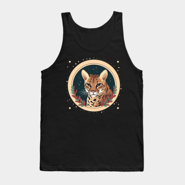 Ocelot in Ornament, Love Cats Tank Top by logiamerch