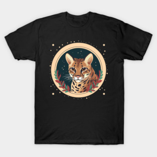 Ocelot in Ornament, Love Cats T-Shirt