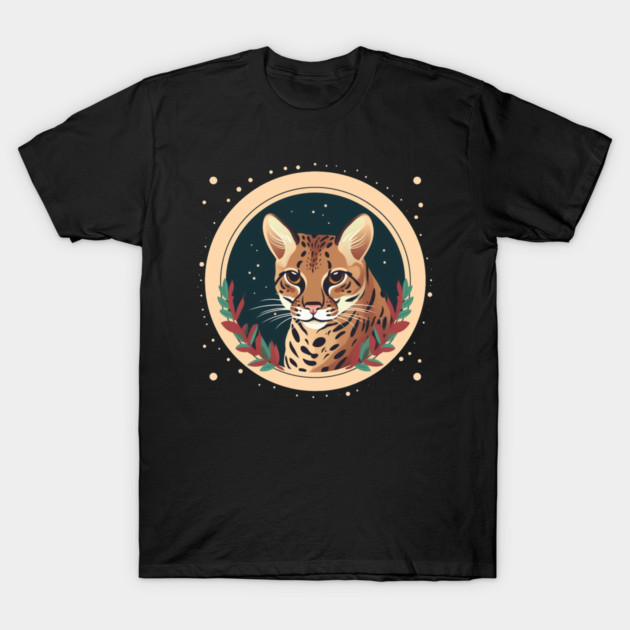 Ocelot in Ornament, Love Cats T-Shirt by logiamerch