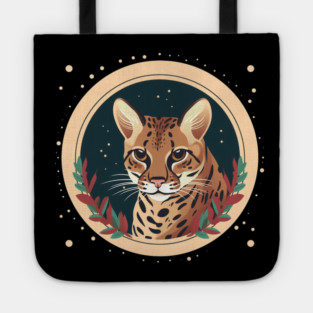 Ocelot in Ornament, Love Cats Tote