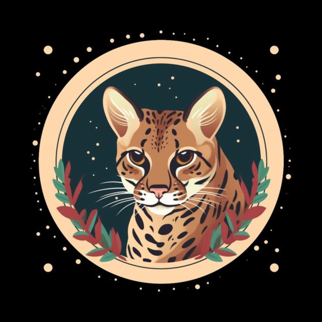 Ocelot in Ornament, Love Cats by logiamerch