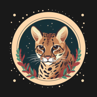 Ocelot in Ornament, Love Cats T-Shirt