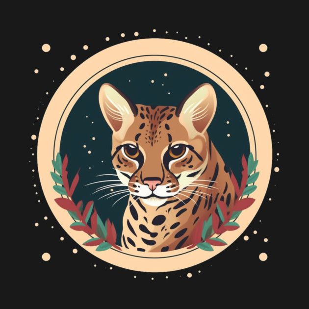 Ocelot in Ornament, Love Cats by logiamerch