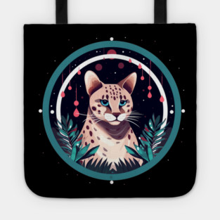 Ocelot in Ornament, Love Cats Tote