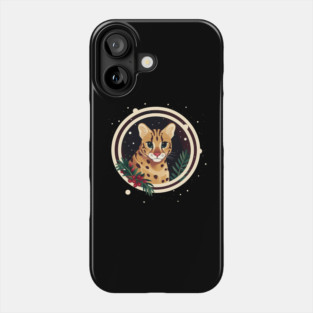 Ocelot in Ornament, Love Cats Phone Case