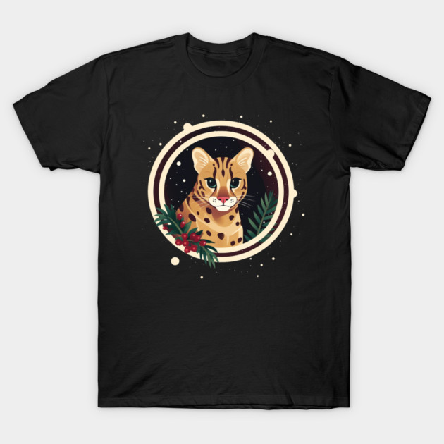Ocelot in Ornament, Love Cats T-Shirt by logiamerch