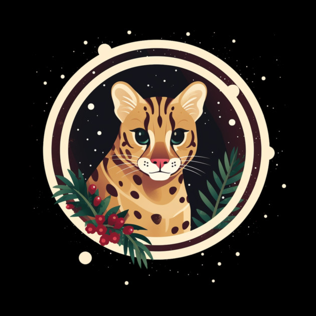 Ocelot in Ornament, Love Cats by logiamerch