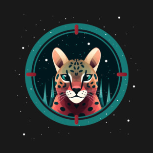 Ocelot in Ornament, Love Cats T-Shirt