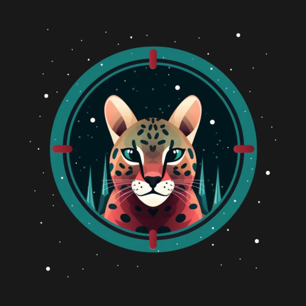 Ocelot in Ornament, Love Cats by logiamerch