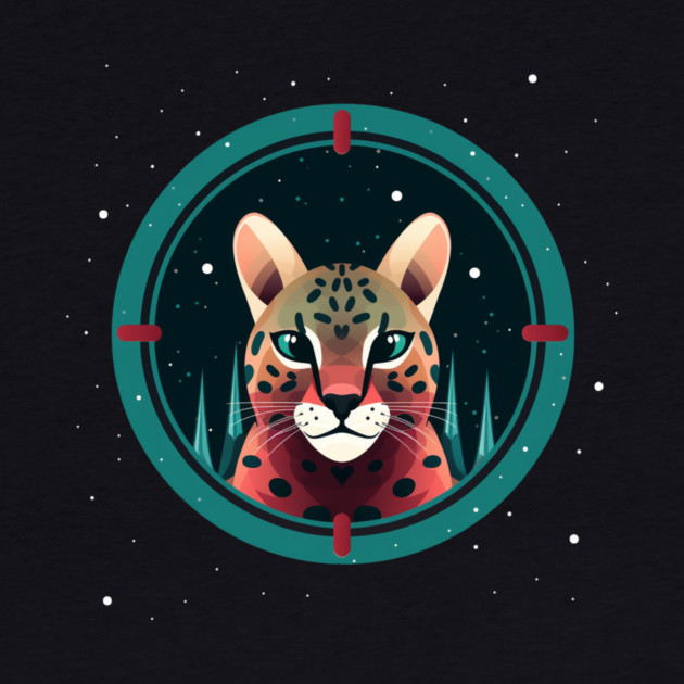 Ocelot in Ornament, Love Cats by logiamerch