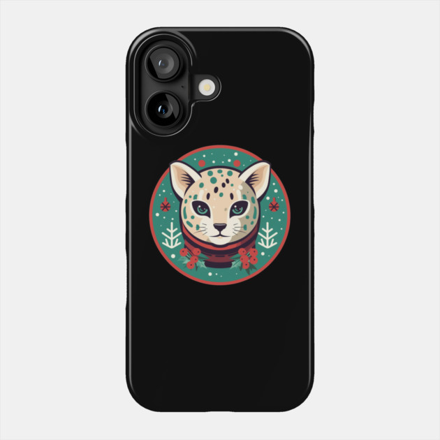 Ocelot in Ornament, Love Cats Phone Case by logiamerch